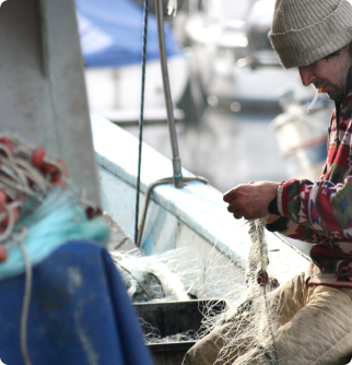 Relatórios Públicos - Pescador amarrando corda